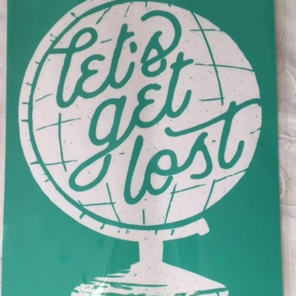 NIP Chalk Couture transfer 'Let's Get Lost' RETIRED